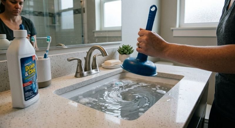 Bathroom Sink Draining Slowly