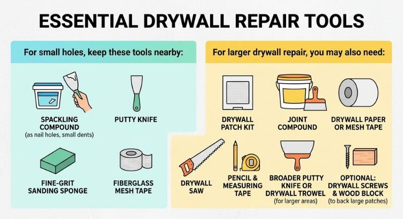 Essential Drywall Repair Tools