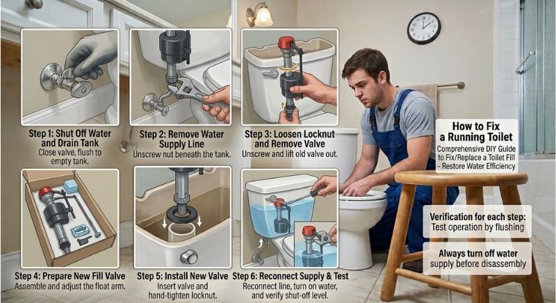How to Fix a Toilet Fill Valve