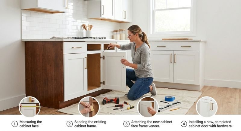 How to Reface Kitchen Cabinets Without Replacing Them