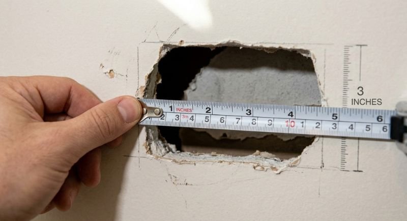 Identify the Size of the Drywall Hole