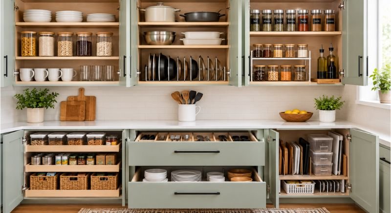 Kitchen Cabinet Organization Ideas
