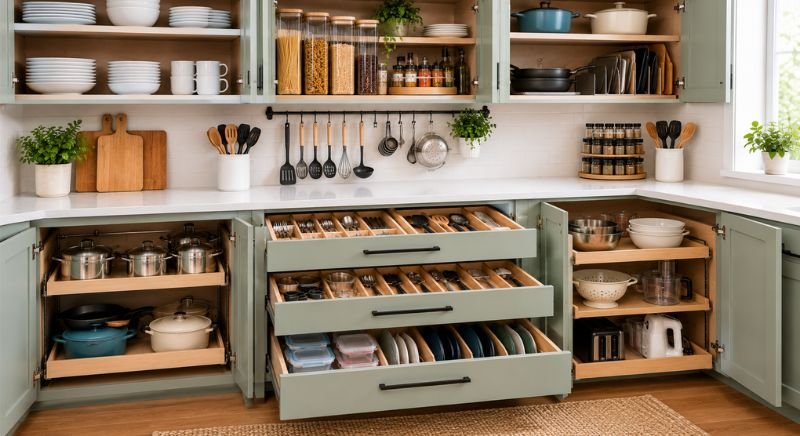 Kitchen Utensil and Kitchenware Organization Ideas