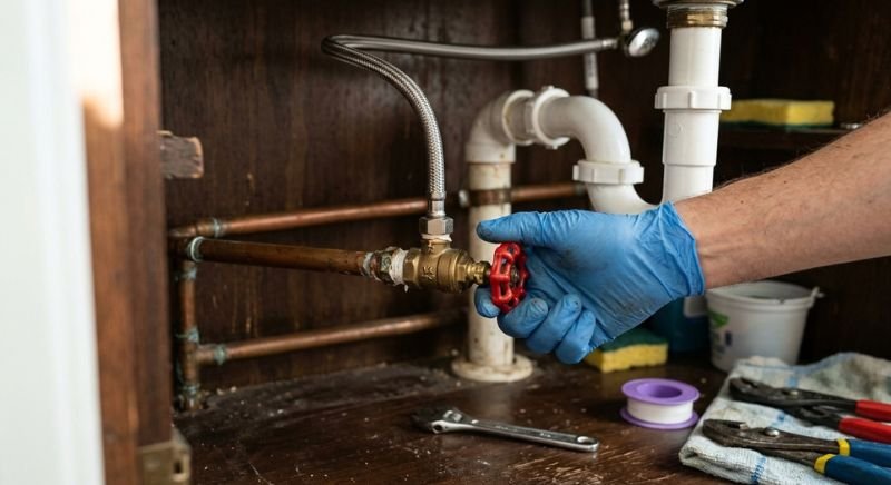Partially Closed Shut-Off Valve