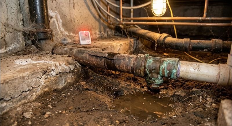 Pipe Damage or Hidden Drain Issues