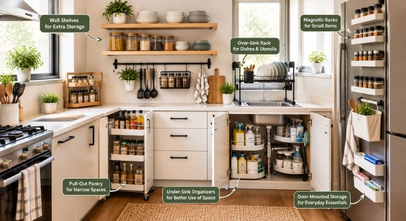 Space-Saving Kitchen Storage Ideas