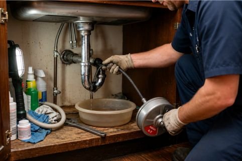 Use a Drain Snake or Zip Tool for Stubborn Blockages