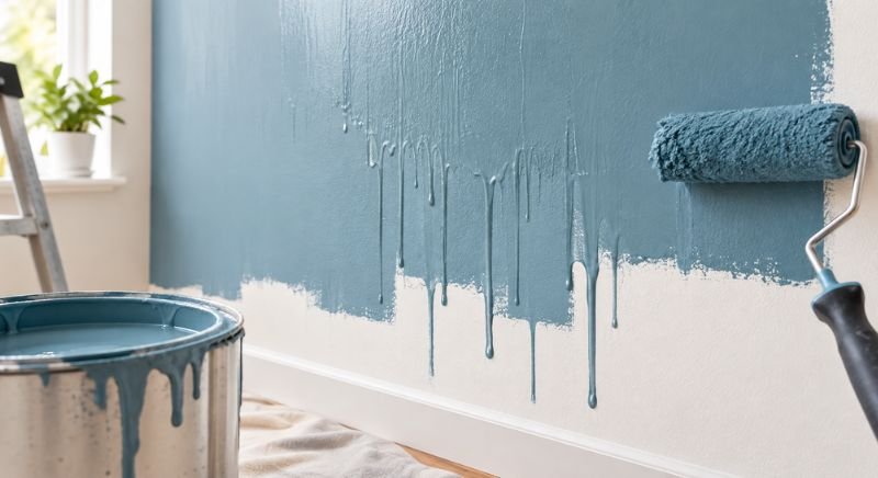 What Causes Paint Drips and Runs on a Wall