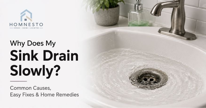 Why Does My Sink Drain Slowly Common Causes, Easy Fixes and Home Remedies