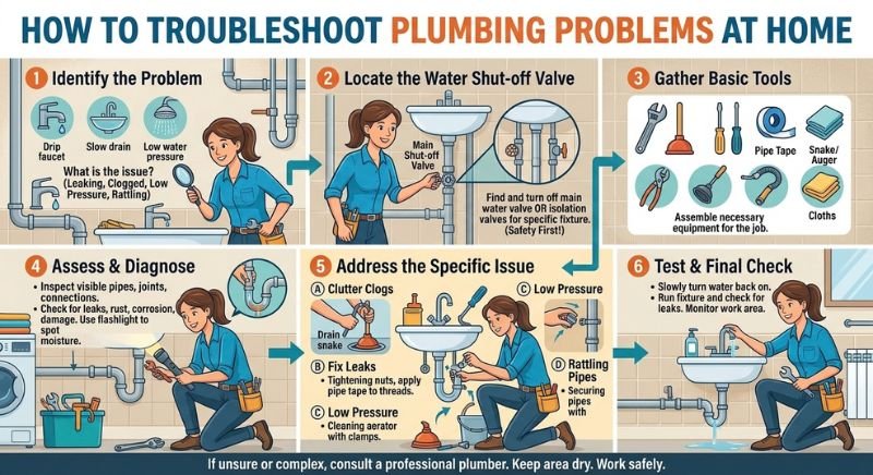 How to Troubleshoot Plumbing Problems at Home