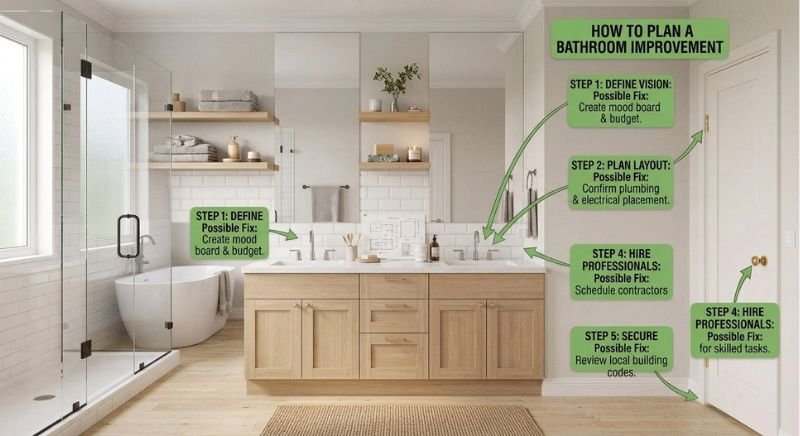 How to Plan a Bathroom Improvement Project
