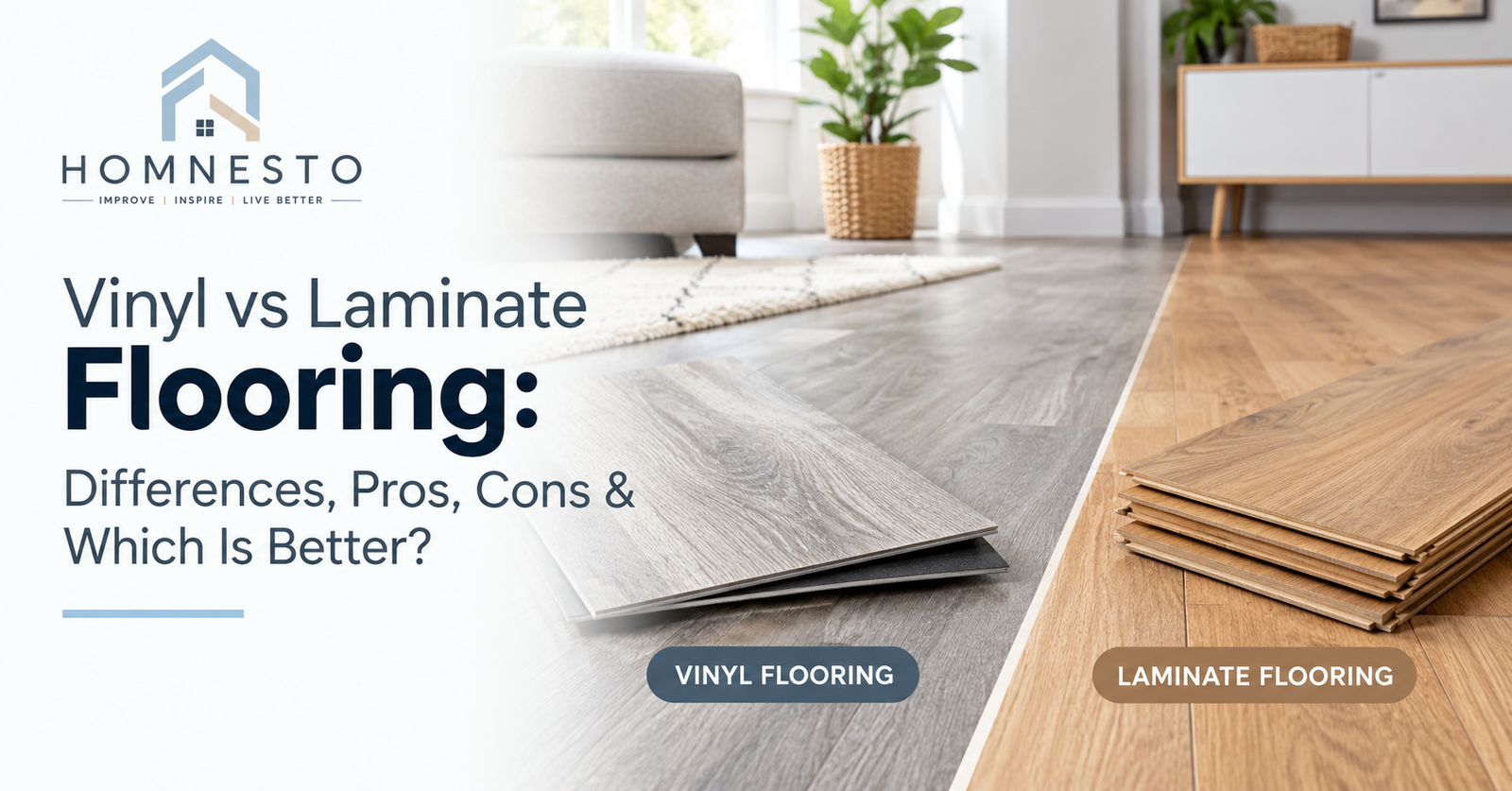Vinyl vs Laminate Flooring